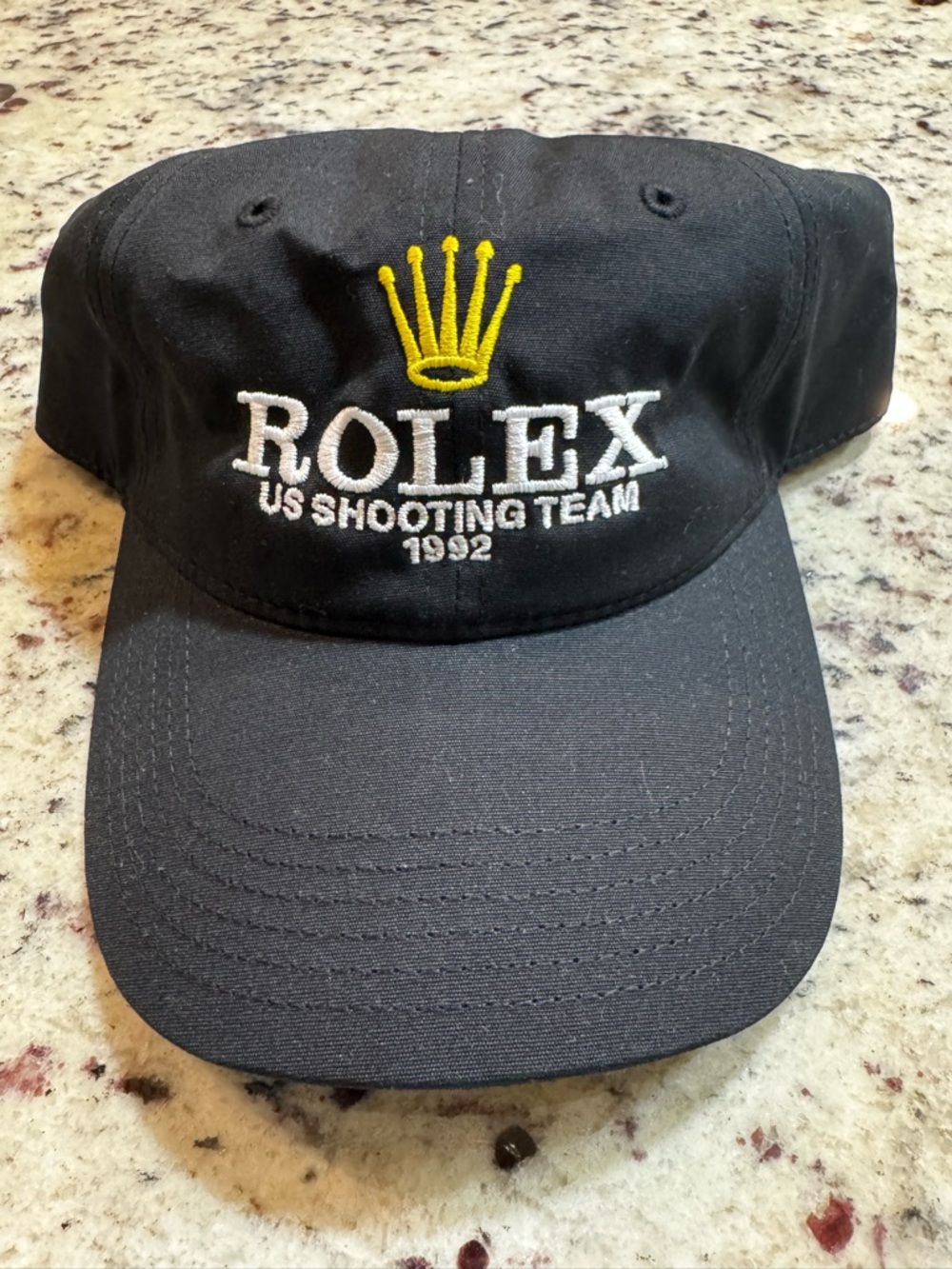 Wrmfzy Rolex US Shooting Team 1992 Black Cap with Yellow Crown Logo
